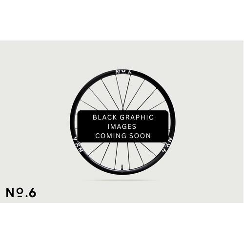 No.6 28/28 Superlight Climb Road Wheelset - Black Graphics