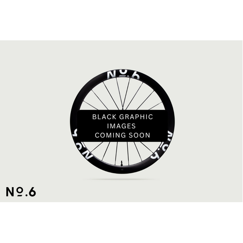 No.6 42/48 Superlight All Round Road Wheelset - Black Graphics