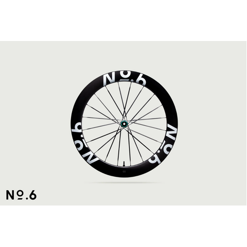 No.6 58/65 Superlight Aero+ Road Wheelset - White Graphics