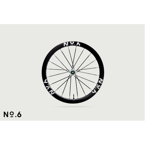 No.6 G45R Aero Gravel Wheelset - White Graphics