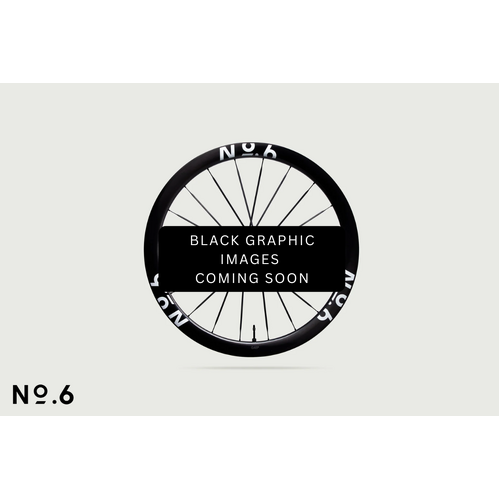 No.6 G45W Aero Gravel Wheelset - Black Graphics