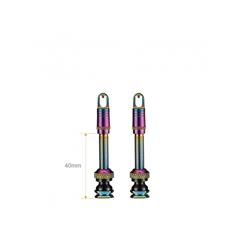 Ciclovation Premium Tubeless Valve Stem 40mm - Rainbow