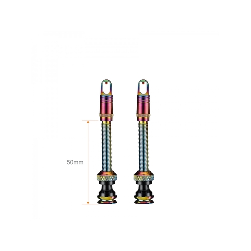 Ciclovation Premium Tubeless Valve Stem 50mm - Rainbow