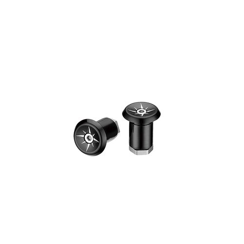 Ciclovation Vortex Lock-In Plug for Road Bar Tape w/Compass pattern Black