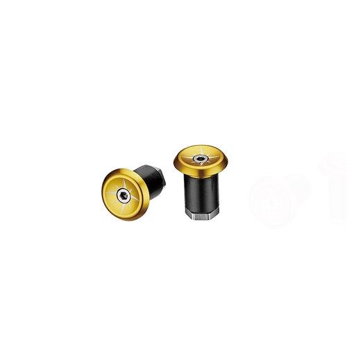 Ciclovation Vortex Lock-In Plug for Road Bar Tape w/Compass pattern Gold