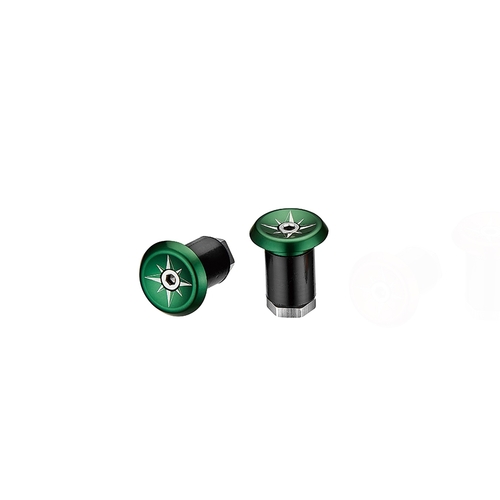 Ciclovation Vortex Lock-In Plug for Road Bar Tape w/Compass pattern Green