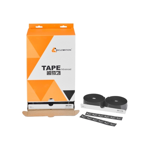 Ciclovation Advanced Leather Touch Bar Tape - Black 10 Pairs