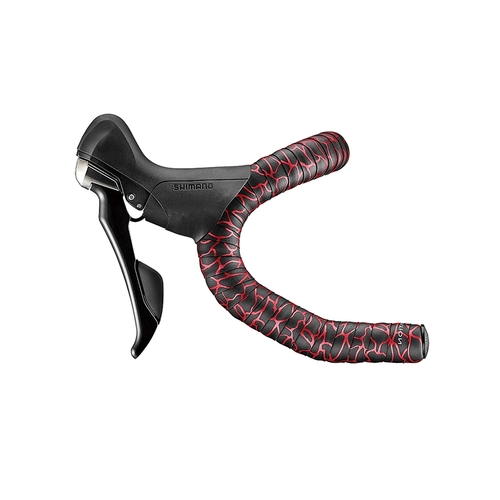 Ciclovation Advanced Leather Touch Bar Tape - Magma Flame Red