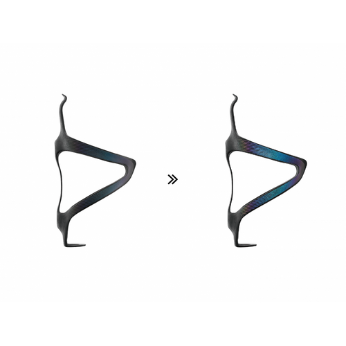 Ciclovation Premium Carbon Bottle Cage - Spectrum Reflective