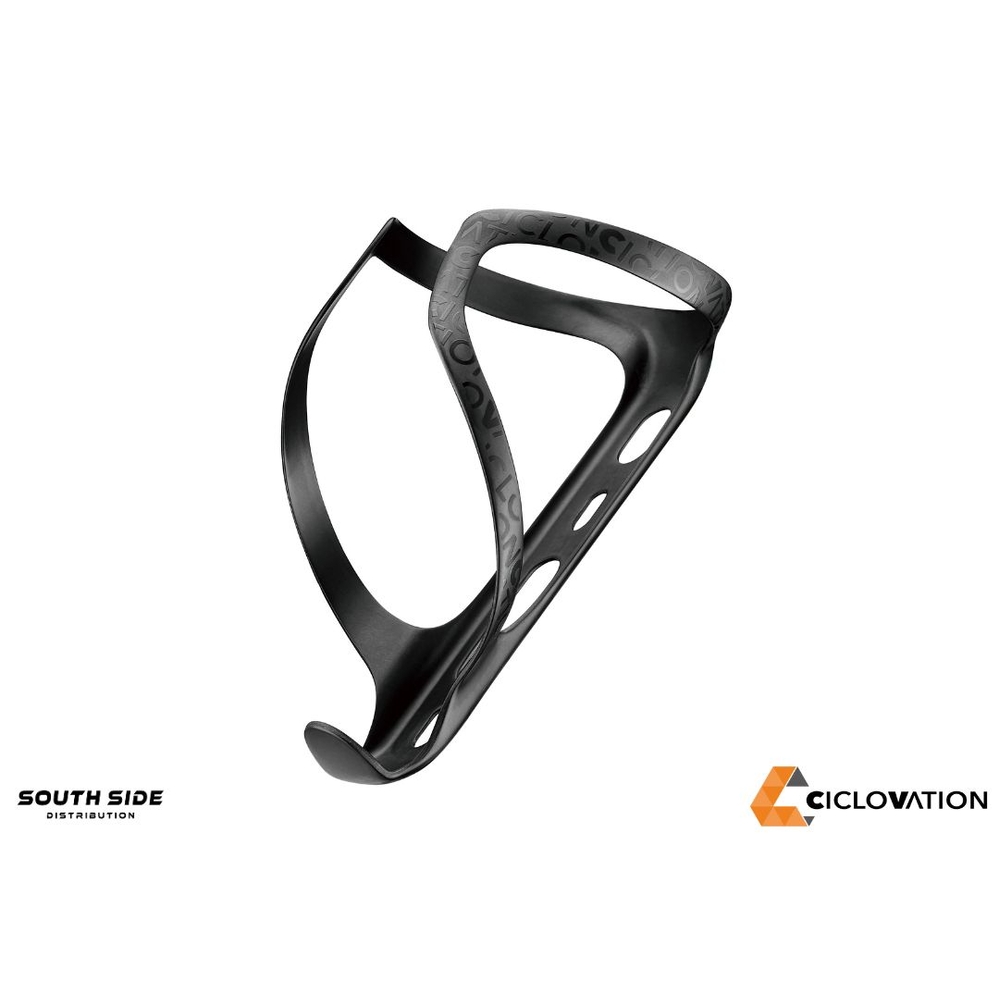 Ciclovation PROJECT D Signature Carbon Bottle Cage - Jet Black