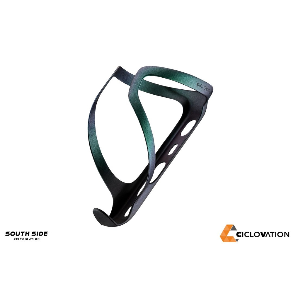 Ciclovation PROJECT D Carbon Bottle Cage - Cosmic Haze Emerald