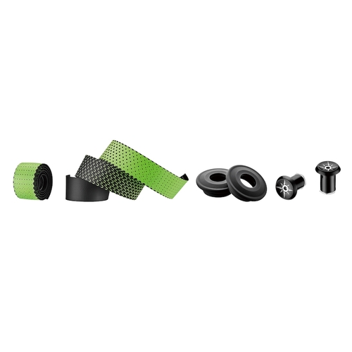 Ciclovation Youth Rad Wrap Grip Kit Advanced Leather Touch CC Fusion - Neon Green