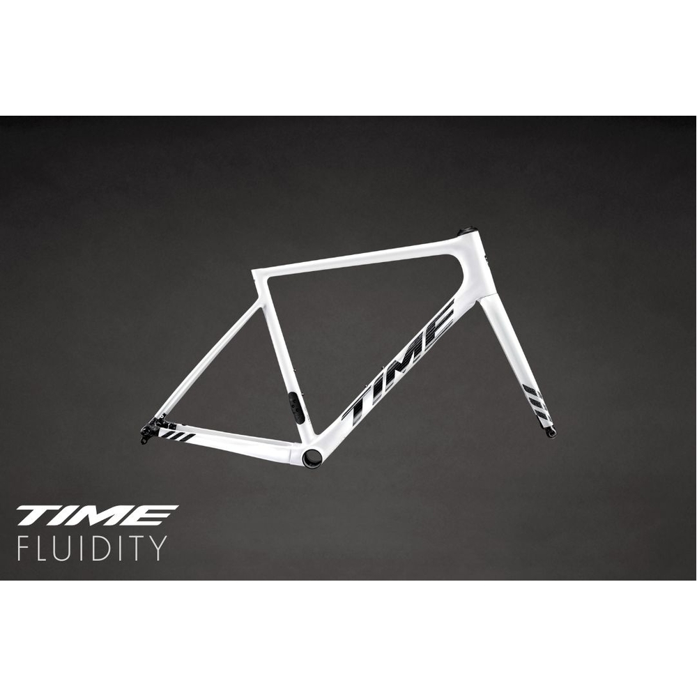 TIME FLUIDITY Gloss White (F02) Road Frameset