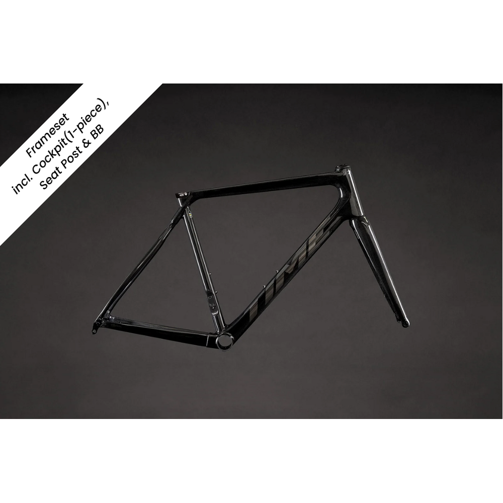 TIME Alpe D'Huez Road Frameset (Gloss Carbon V31) incl. BLKTEC R8/S6 Finishing Kit