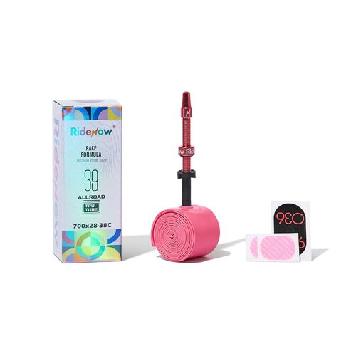 RideNow ALLROAD TPU Inner Tube (700 x 28-38C) Pink Aluminium Valve - 39g
