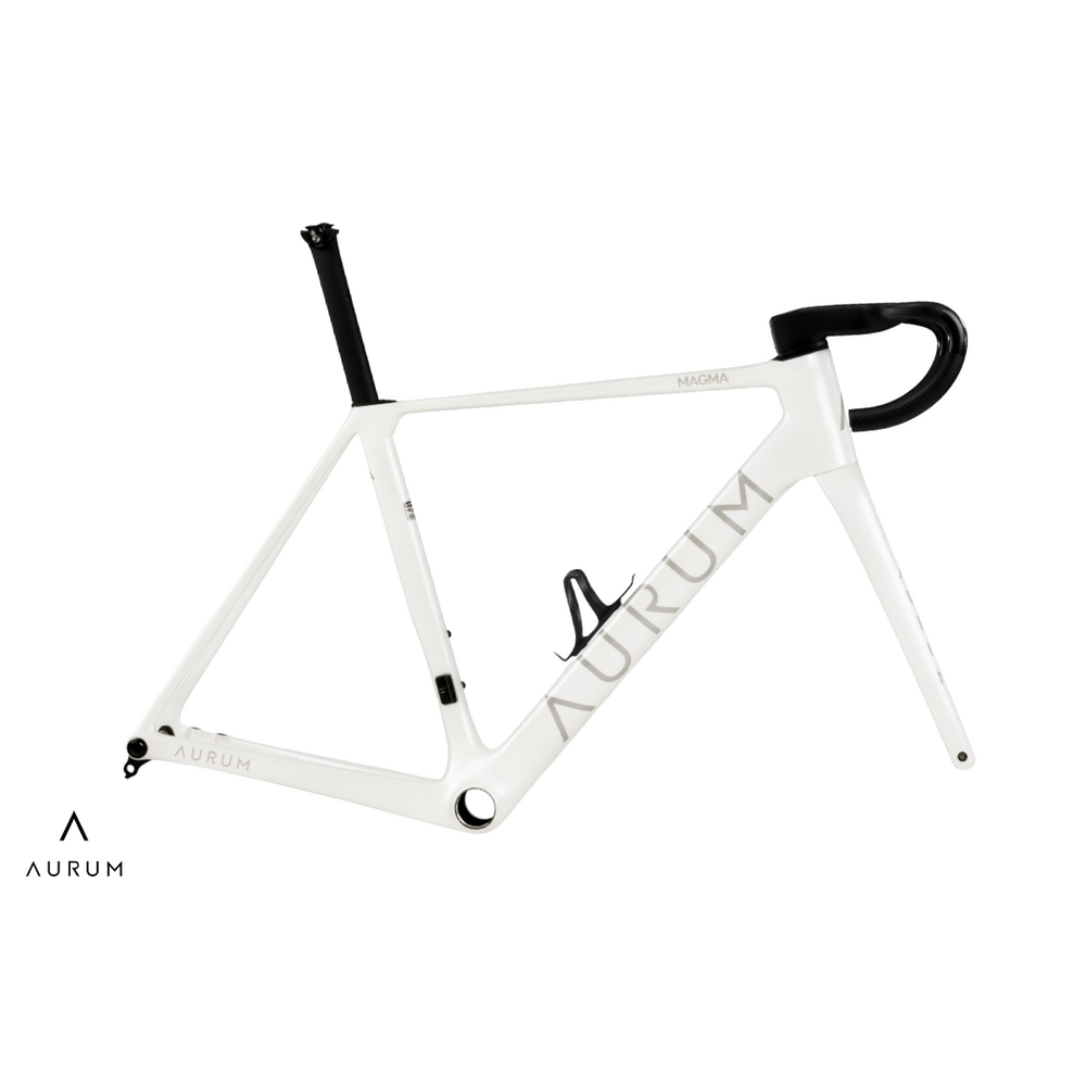 AURUM Magma Arctic White Road Frameset + Cockpit