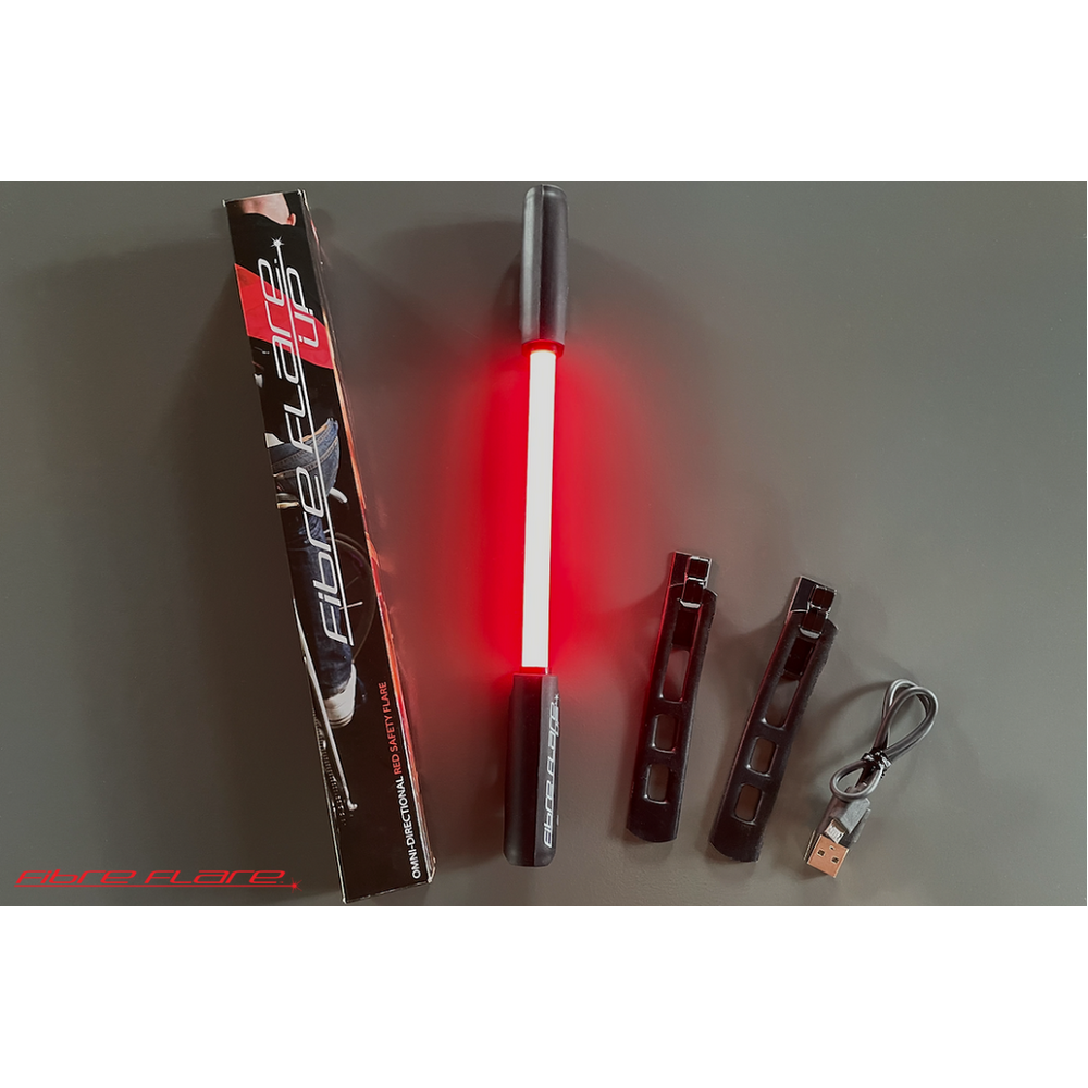 Fibre Flare Up - 360° USB Rechargeable Rear Bike Light