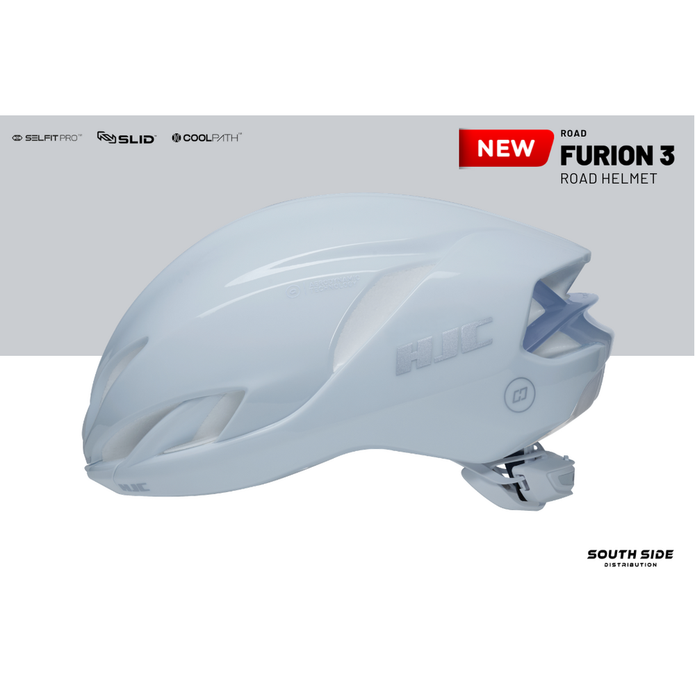 HJC FURION 3 White Frost Road Helmet