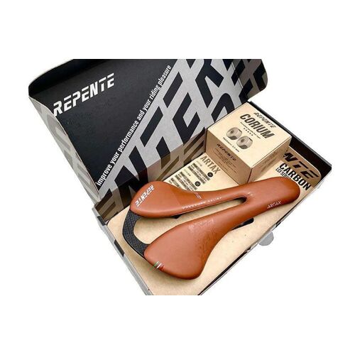 Selle Repente Artax GL Carbon Saddle Tape Combo - Brown