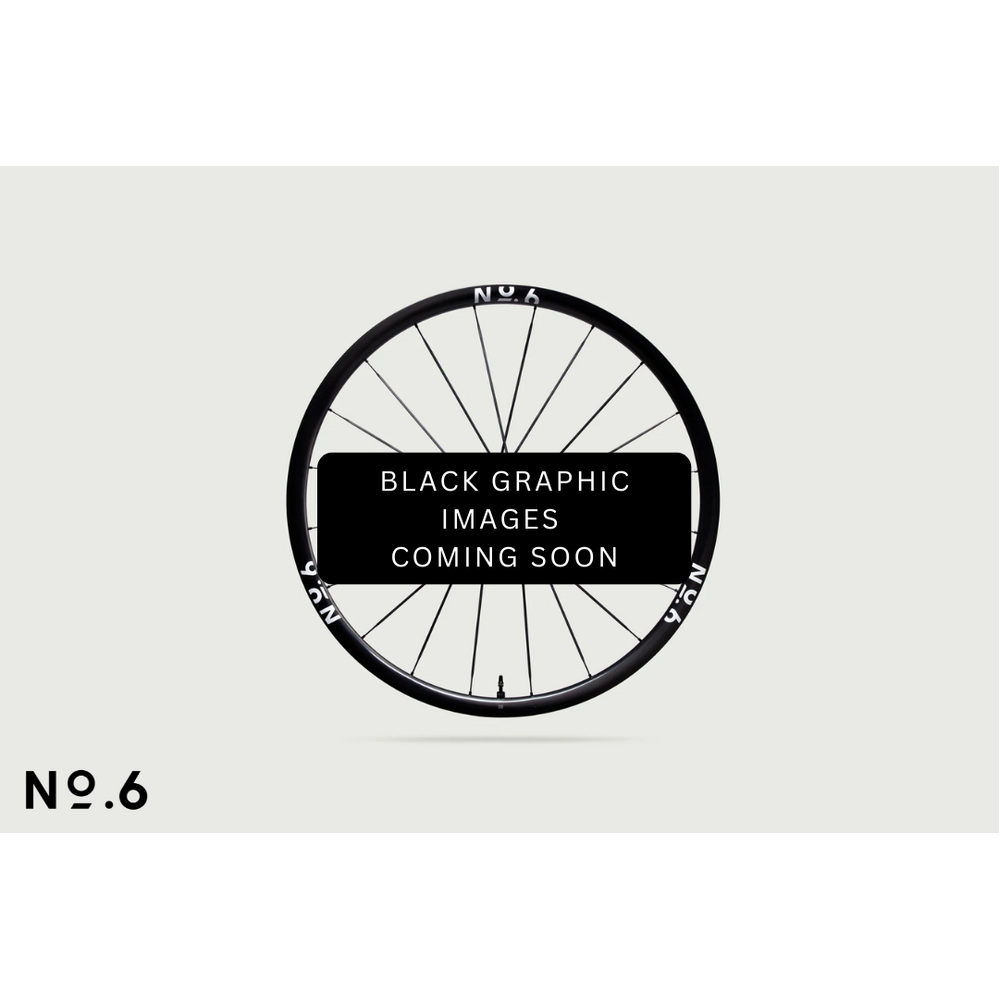 No.6 28/28 Superlight Climb Road Wheelset - Black Graphics