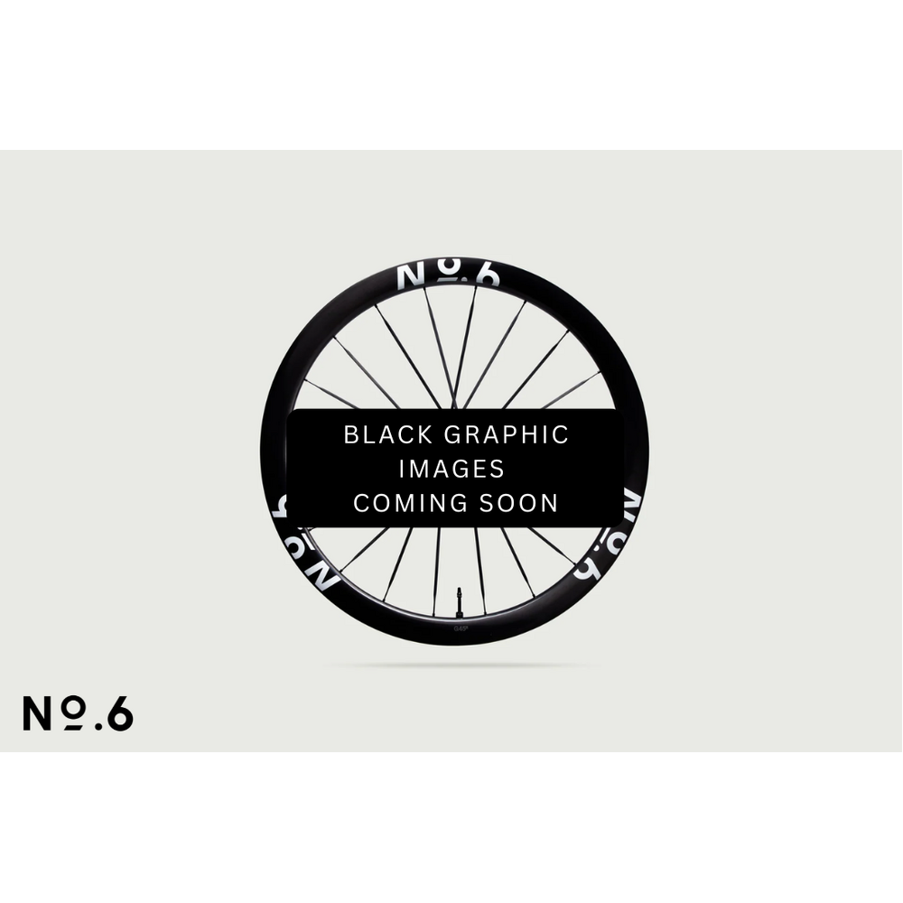 No.6 G45W Aero Gravel Wheelset - Black Graphics