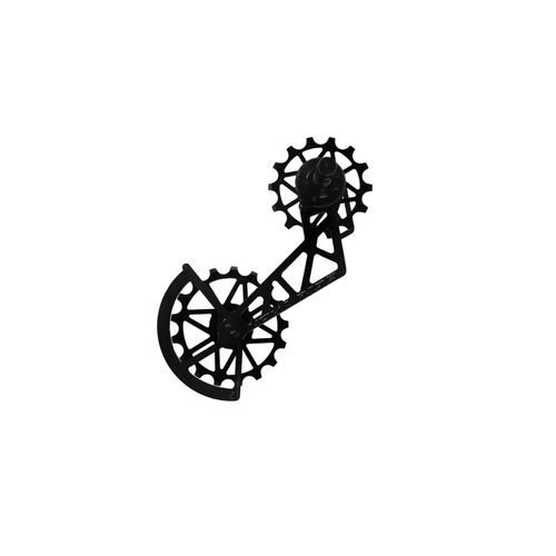 Nova Ride Limited Addition Carbon Ceramic Derailleur Cage - Shimano Dura-Ace / Ultegra 12 Speed Black