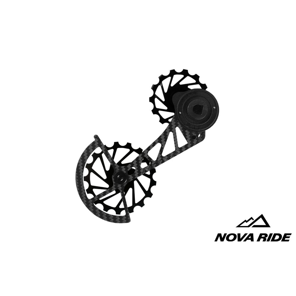 Nova Ride Carbon Ceramic Derailleur Cage - SRAM AXS Red/Force XPLR