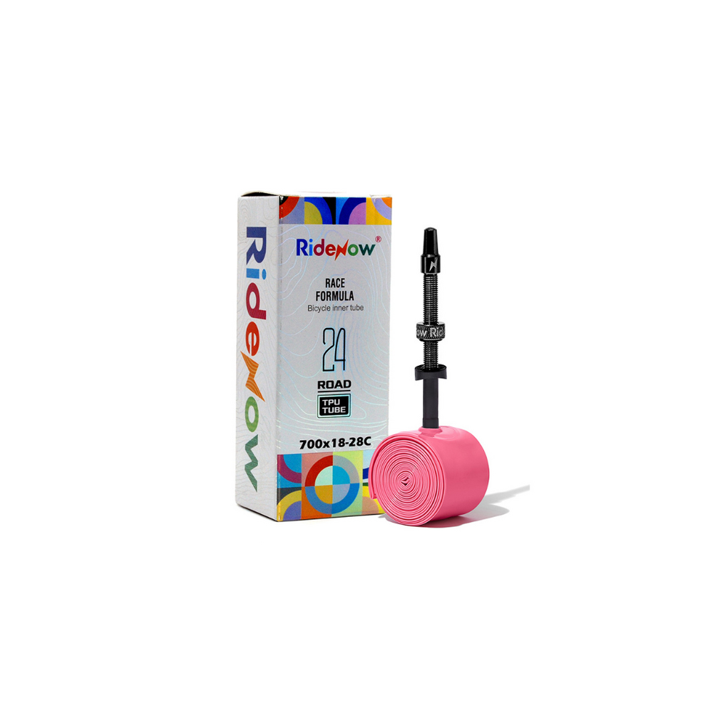RideNow ROAD SUPERLIGHT TPU Inner Tube (700 x 18-28C) Black Aluminium Valve - 24g