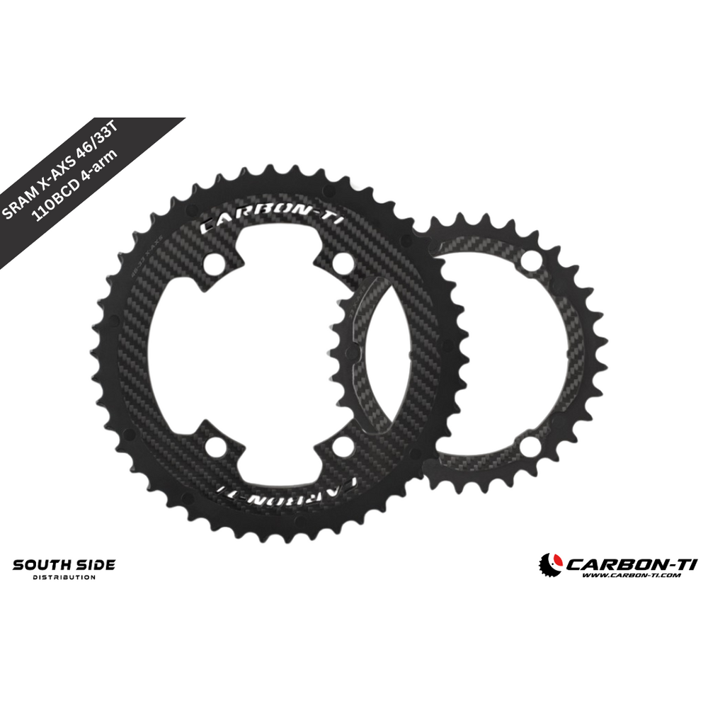 Carbon-Ti X-CarboRing 46/33 x 110 X-AXS (4-arms) Chainrings