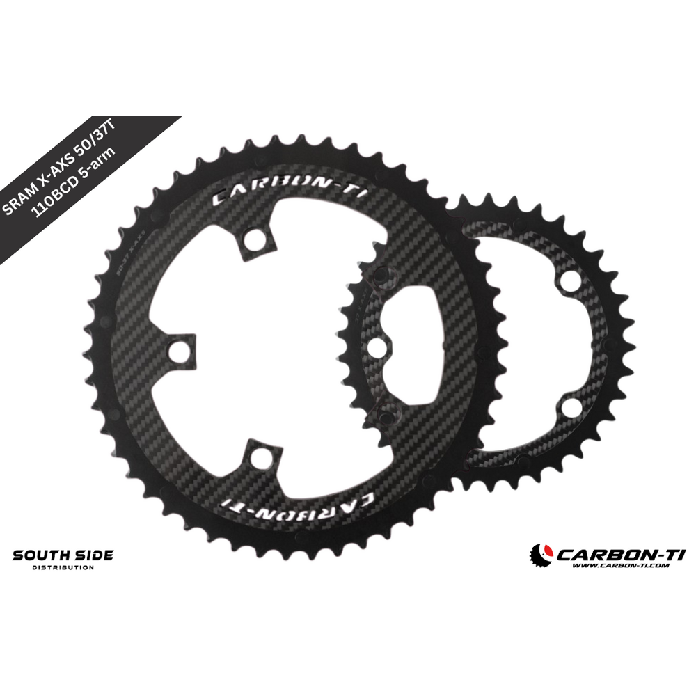 Carbon-Ti X-CarboRing 50/37 x 110 X-AXS (5-arms) Chainrings