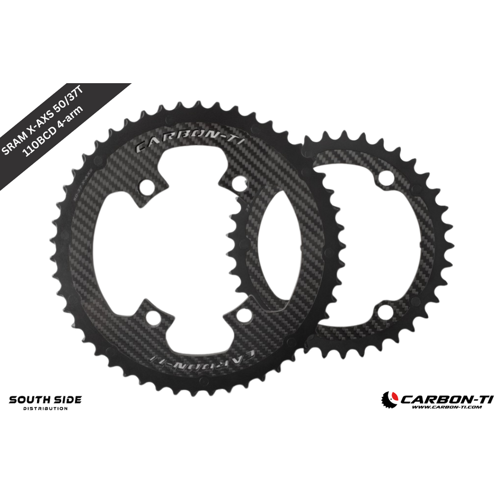 Carbon-Ti X-CarboRing 50/37 x 110 X-AXS (4-arms) Chainrings