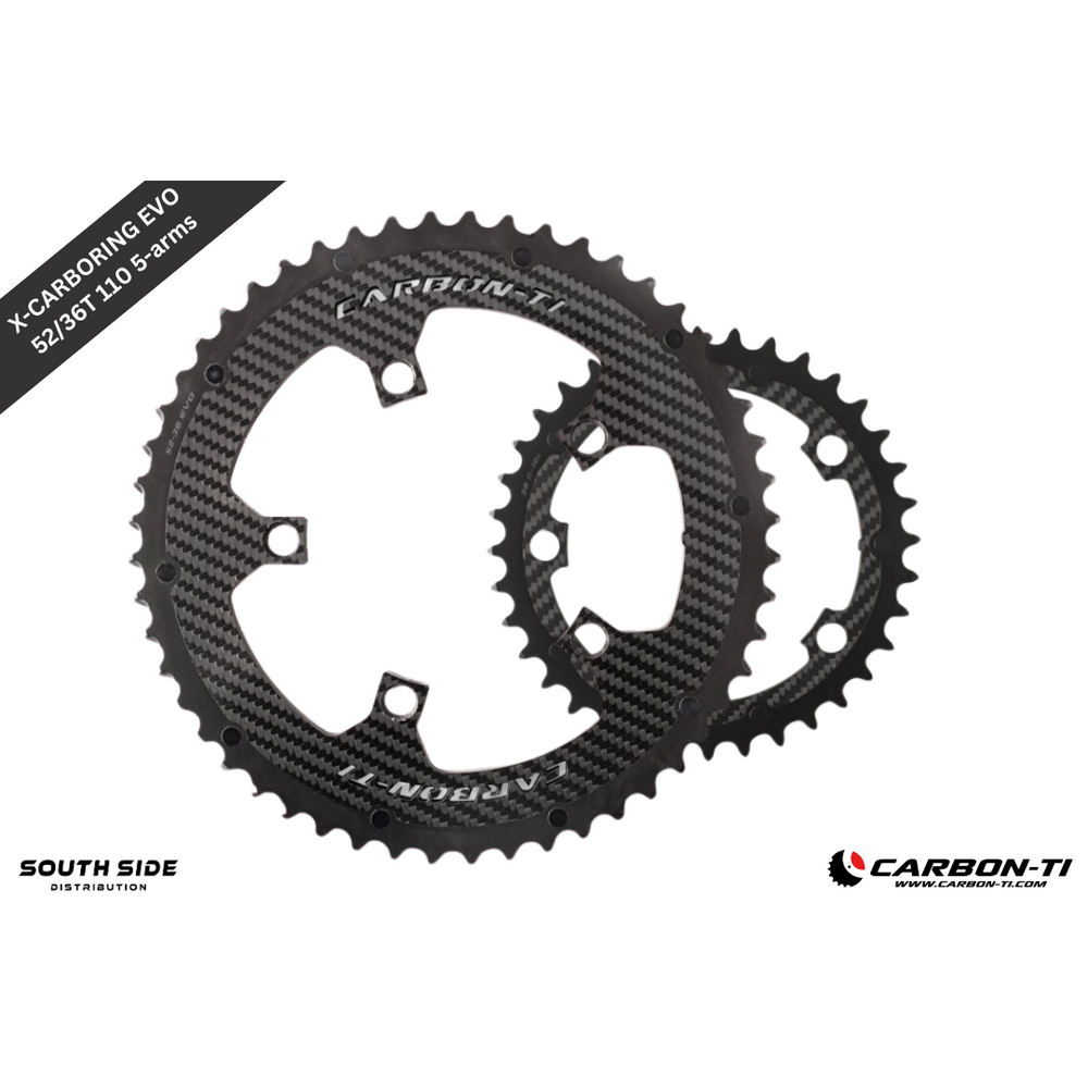 Carbon-Ti X-CarboRing EVO 52/36 x110 (5-arms) Chainrings