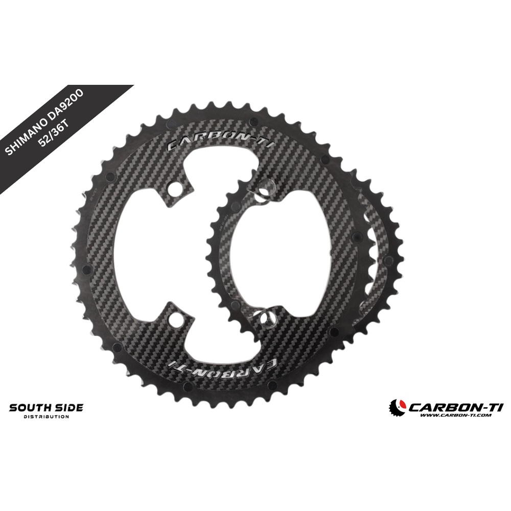 Carbon-Ti X-CarboRing EVO 52/36 x 110 DA9200 (4-arms) Chainrings