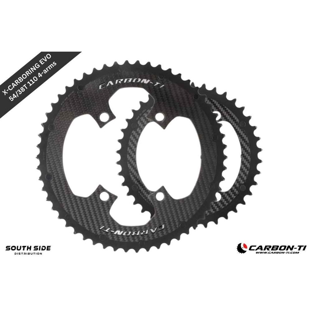 Carbon-Ti X-CarboRing EVO 54/38 x 110 (4-arms) Chainrings