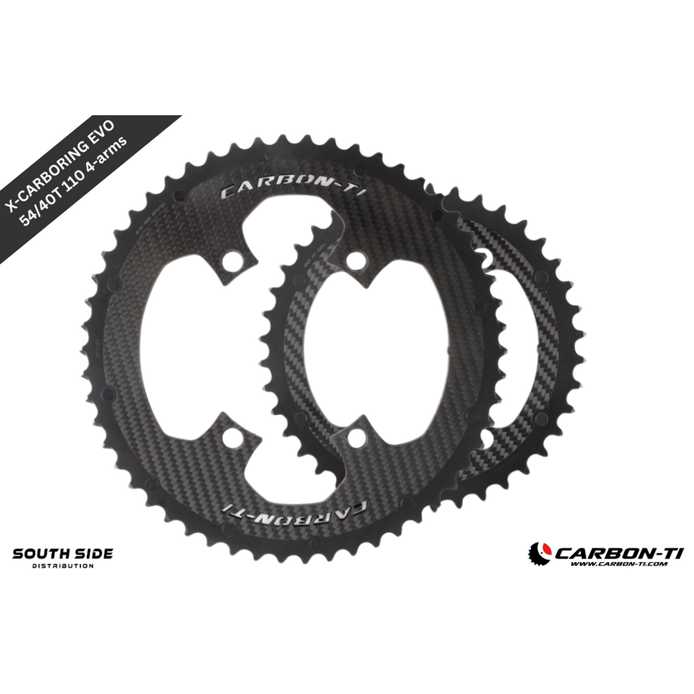 Carbon-Ti X-CarboRing EVO 54/40 x 110 (4-arms) Chainrings
