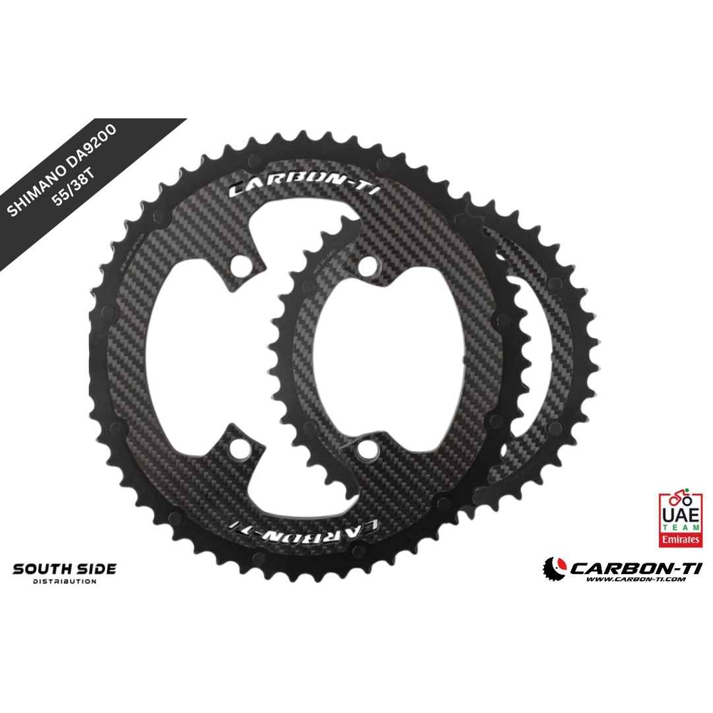 Carbon-Ti X-CarboRing EVO 55/38 x 110 DA9200 (4-arms) Chainrings