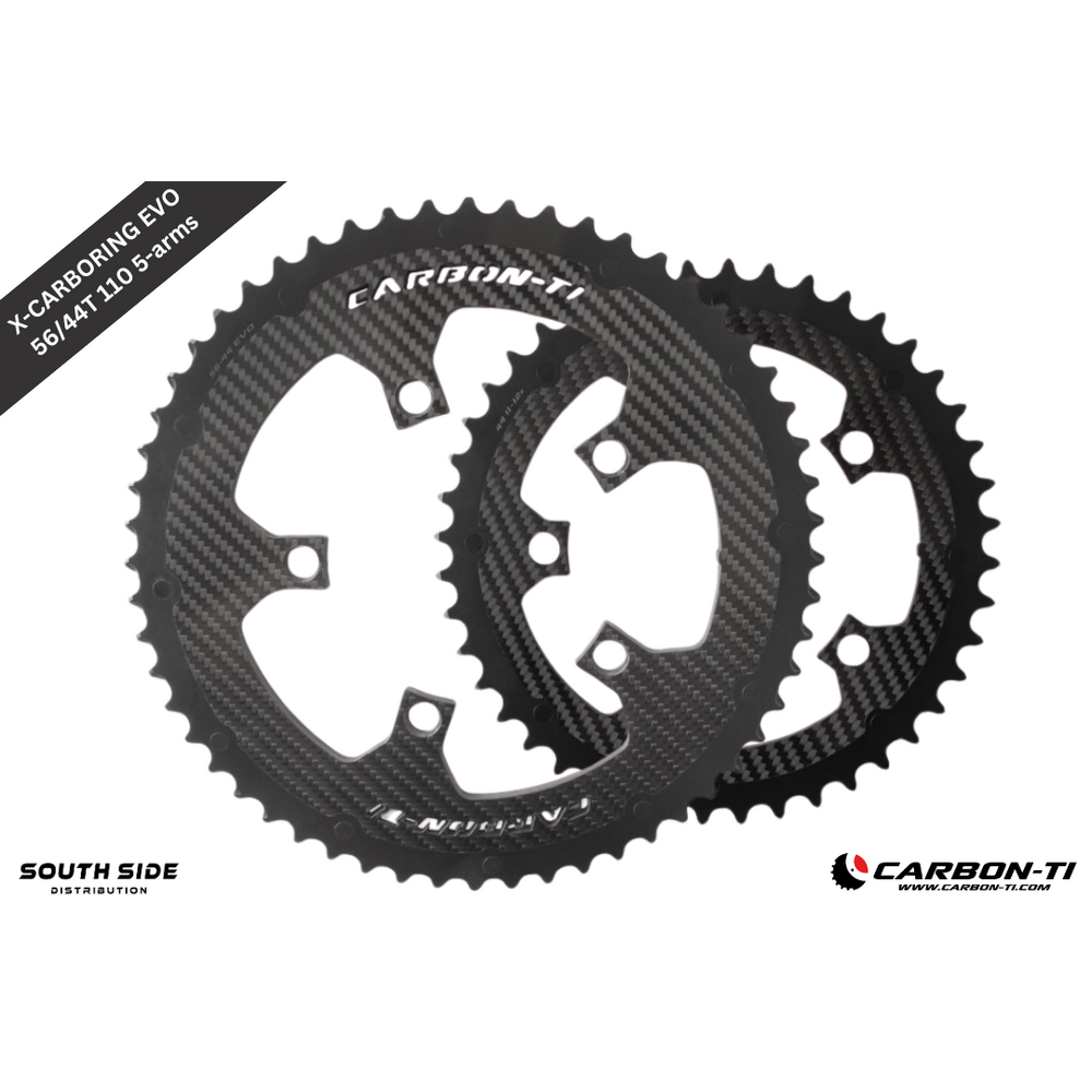 Carbon-Ti X-CarboRing EVO 56/44 x 110 (5-arms) Chainrings