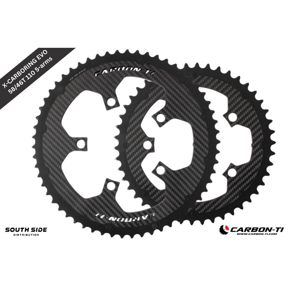 Carbon-Ti X-CarboRing EVO 58/46 x 110 (5-arms) Chainrings