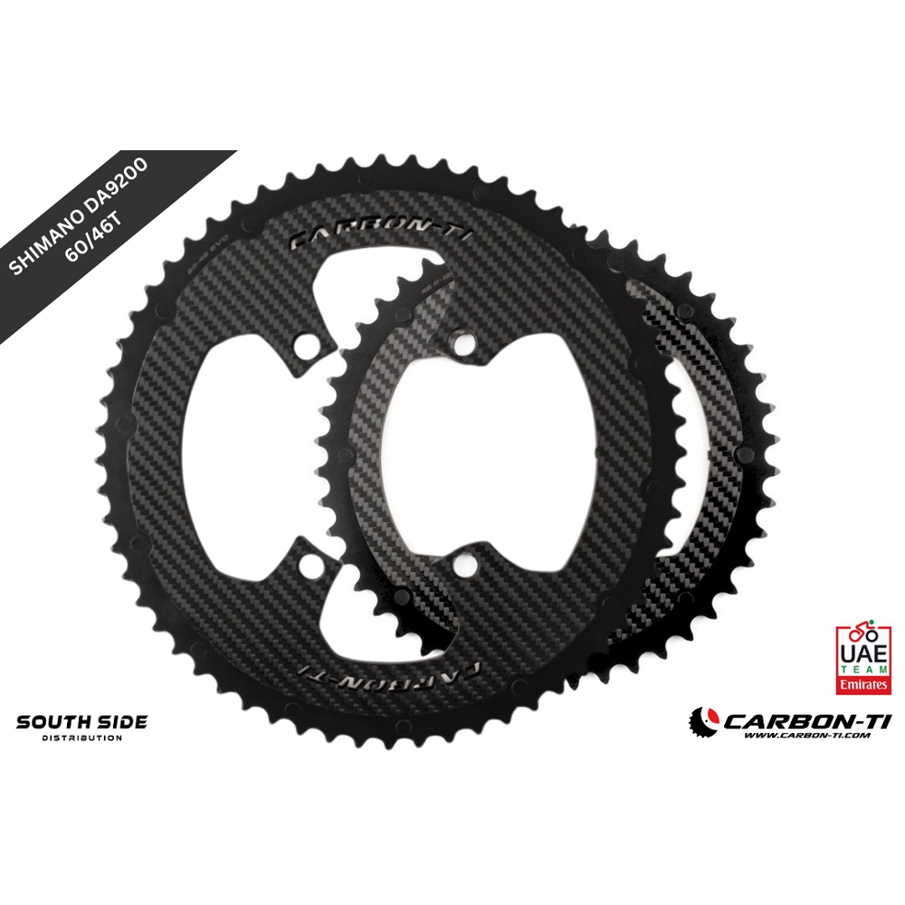 Carbon-Ti X-CarboRing EVO 60/46 x 110 DA9200 (4-arms) Chainrings