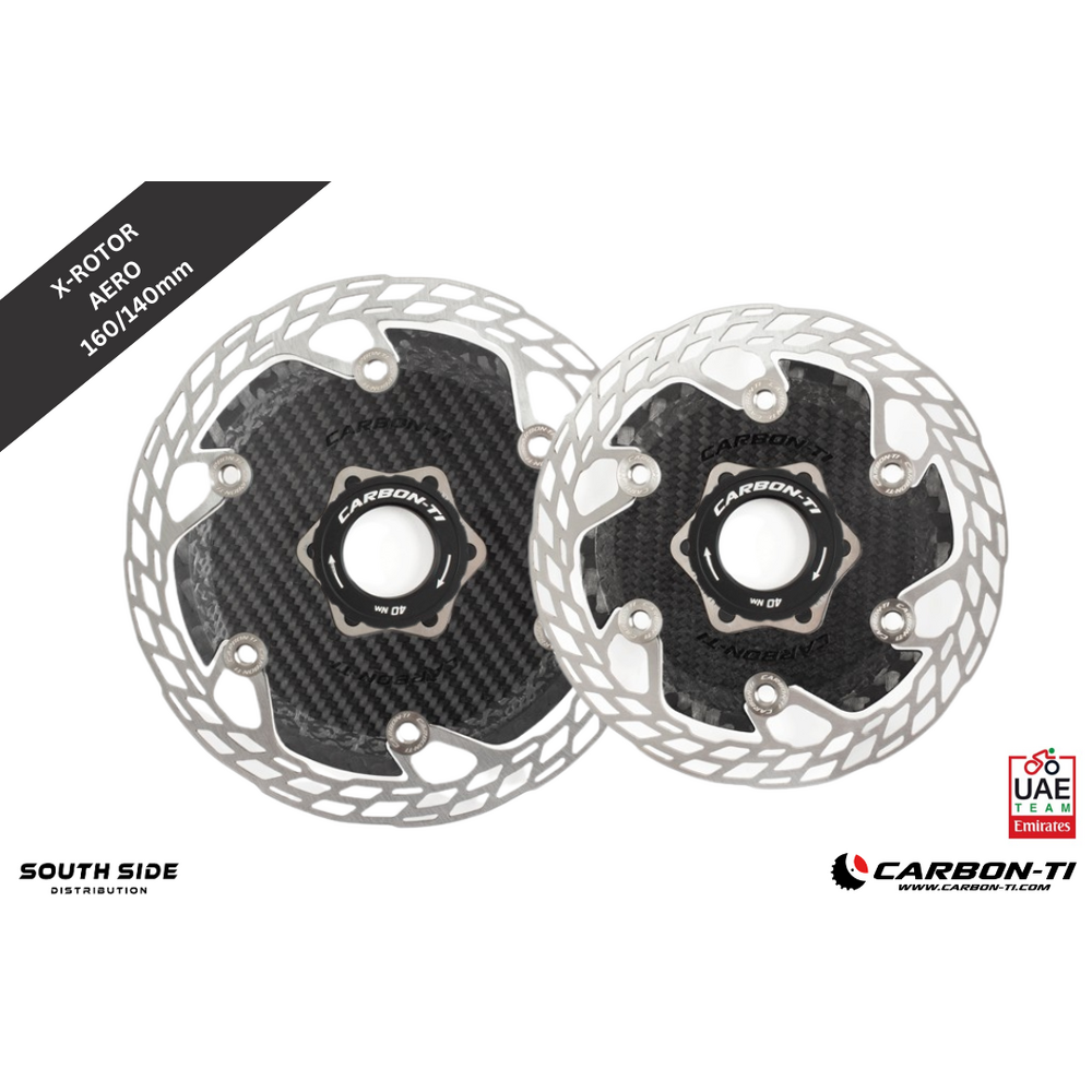 Carbon-Ti X-Rotor Aero Centre Lock 160/140mm