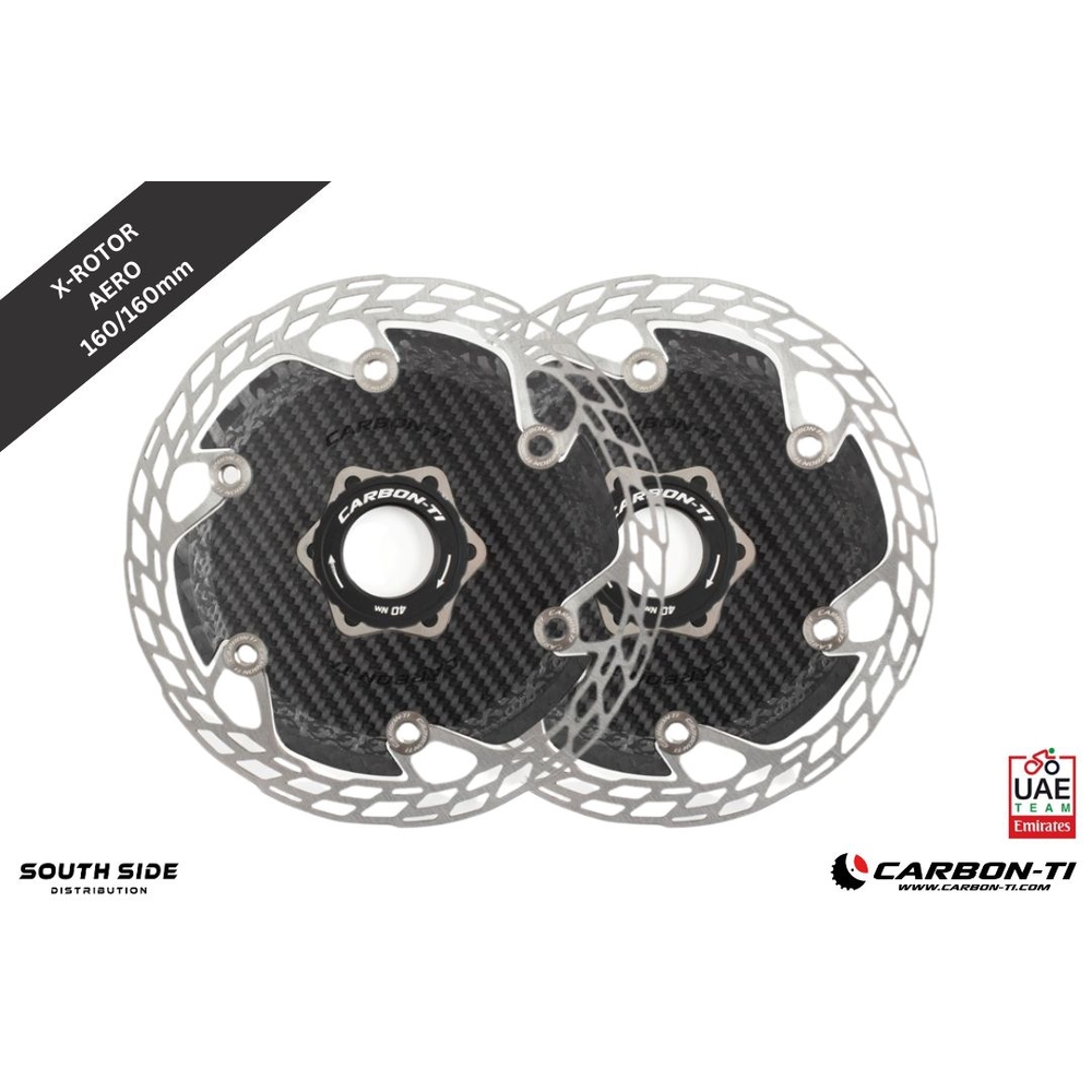 Carbon-Ti X-Rotor Aero Centre Lock 160/160mm